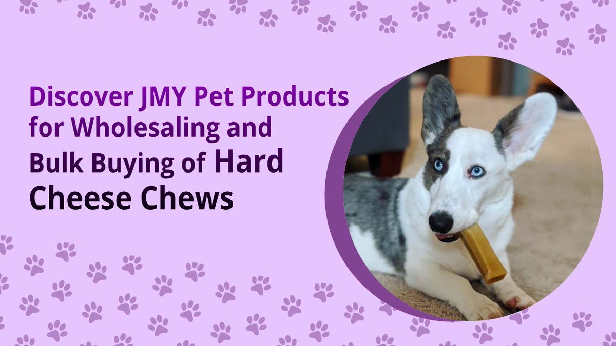 JmyPet's tweet image. Wholesalers and bulk buyers - we&apos;ve got you covered! Check out JMY Pet Products for hard cheese chews, the pup&apos;s fave! #ShopJMY #PawApproved  

jmypet.com/discover-jmy-p…
