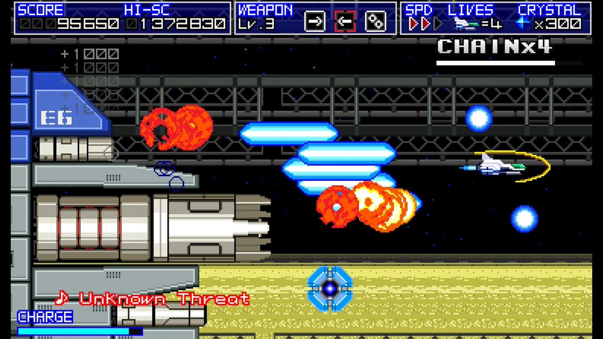 _thenintendo's tweet image. Terra Flame, 90's style shooter from Terrain Games is up for preorder on the Japanese Nintendo eShop. To be released April 13 for 2,480 yen.
#terraflame #nintendoswitch #shmup 
store-jp.nintendo.com/list/software/…