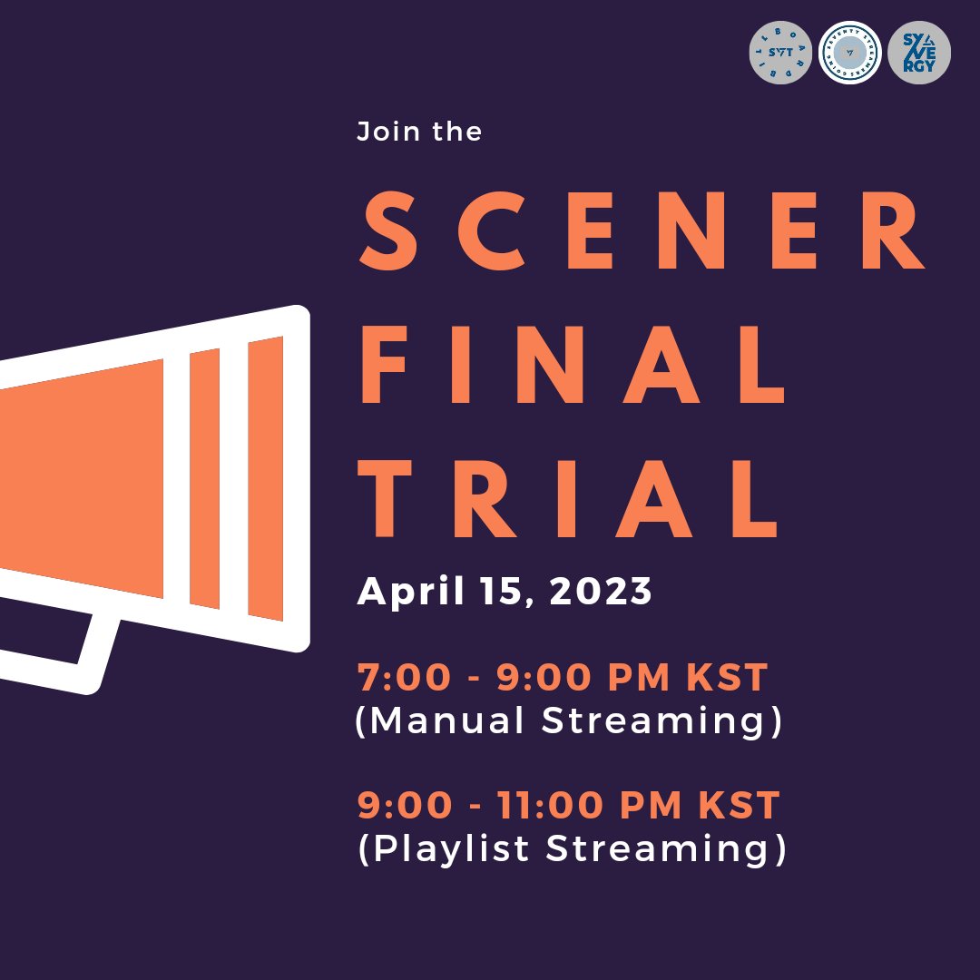 goingseventy's tweet photo. [SCENER TRIAL]

Reminding all CARATs that our final trial for Scener will be held by our fanbases (with @synergyforsvt
&amp; @svtbillboard) on April 15th. PLS check the poster for details.

Do NOT hesitate to participate! Let's all unite for #SEVENTEEN!

#세븐틴 @pledis_17 #FML https://t.co/rdxB8zcHsf