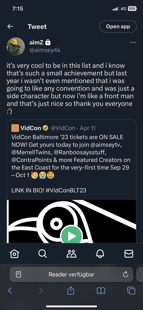 Aimsey private Tweets