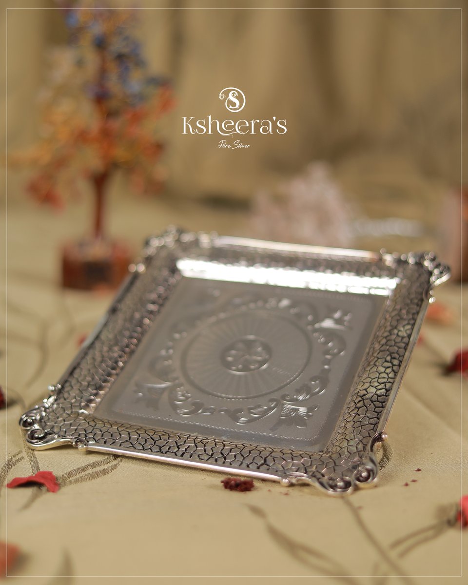KsheerasJ's tweet image. You will fall in love with the minute detailing our accessories possess.

𝐊𝐬𝐡𝐞𝐞𝐫𝐚’𝐬 𝐒𝐢𝐠𝐧𝐚𝐭𝐮𝐫𝐞 𝐢𝐧 𝐒𝐢𝐥𝐯𝐞𝐫!!!

#silver #puresilver #plate #silverplate #pooja #poojaitems #silveritems #silveraccessory #silveraccessories #ksheeras #ksheeraspuresilver