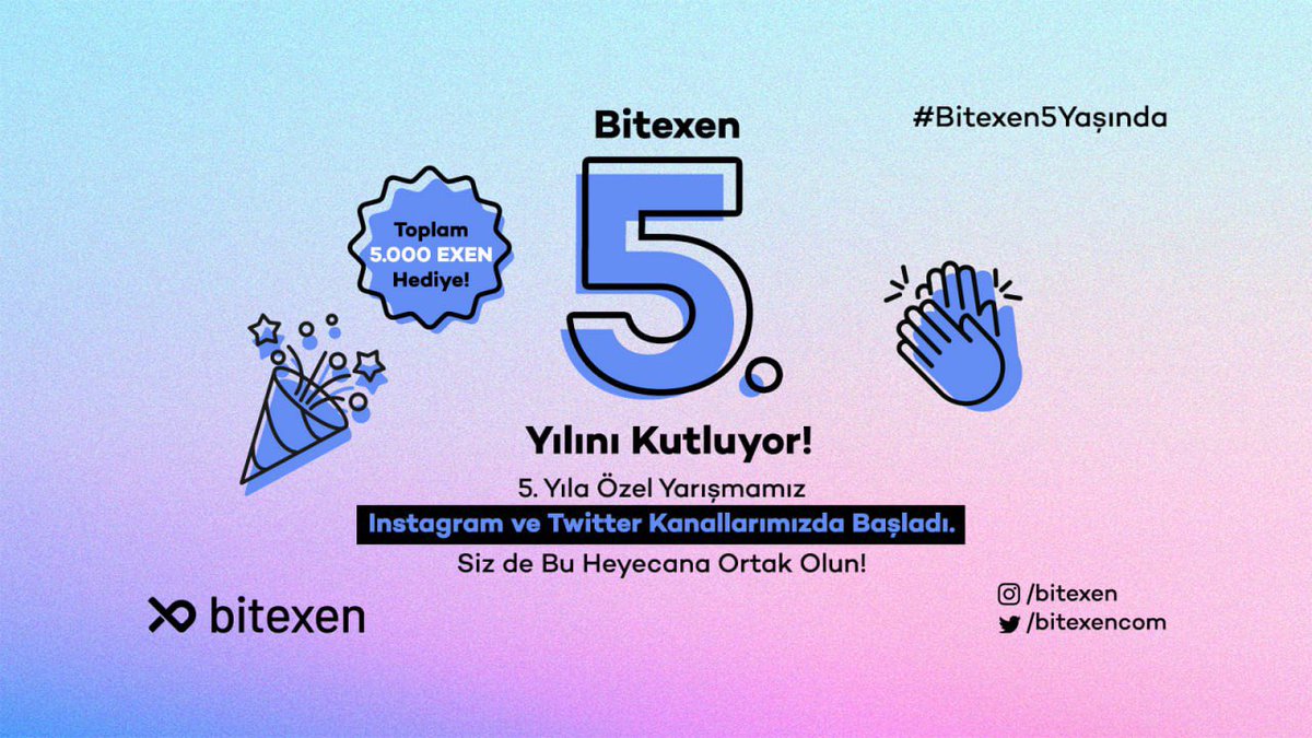 Arkadaşlar Sürpriz Hesiyeler Sizleri Bekliyor.
#bitexen5yaşında  

destek.bitexen.com/portal/tr/kb/a…