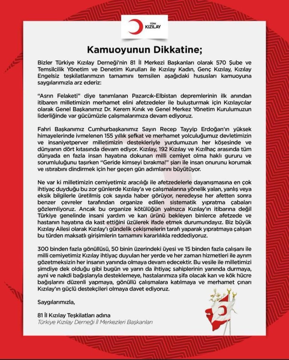 Türk Kızılay Kadın Zile (@kizilaykadin60) on Twitter photo 