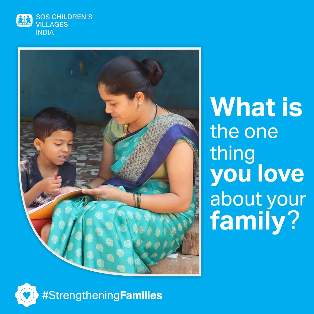 Support our Family Strengthening Programme and join hands in our mission to prevent child abandonment. 
We can’t wait to hear what you love about your family. Let us know in the comments!
#SOSIndia #StrengtheningFamilies #BuildingFamilyBonds #Family #Child #StopAbandonment