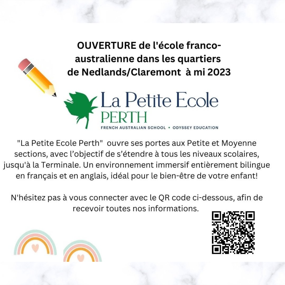 France in Australia 🇫🇷 🇪🇺 on Twitter "La Petite Ecole 📍Perth 📅 Mid