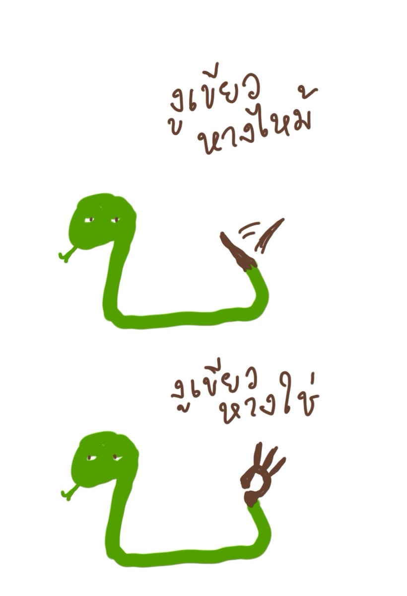 วิธีแยกประเภทงูเขียวหางไหม้