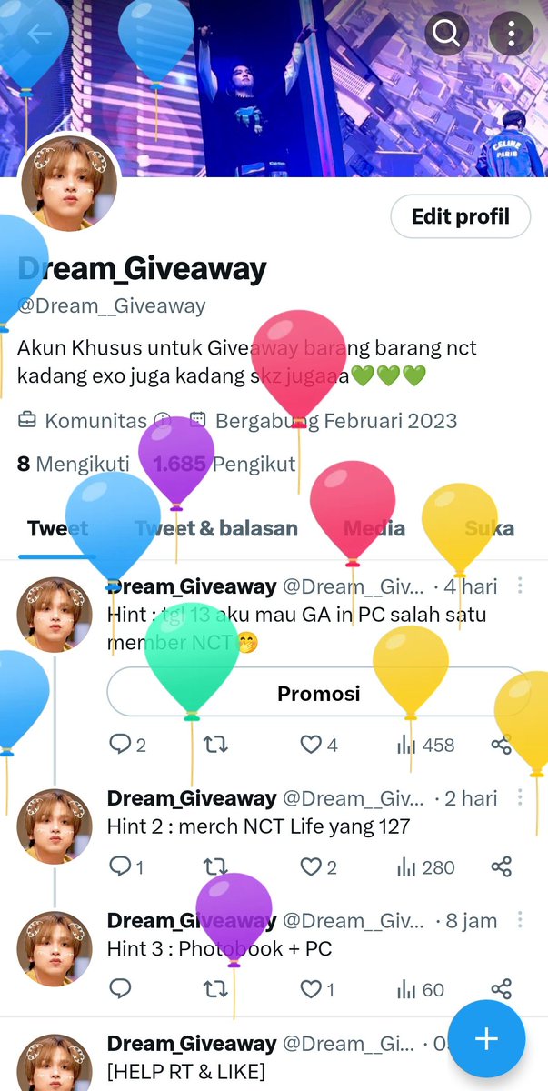 Dream__Giveaway's tweet photo. [HELP RT &amp; LIKE]
GIVEAWAY
Photobook + PC Haechan NCT Life in Gapyeong

Rules 
- RT + Like tweet ini

🎁 Untuk 1 orang terpilih

Ongkir ditanggung pemenang 

END 15 April  12.30
Good luck!!! 
📍Bogor https://t.co/zcItEBjfg5