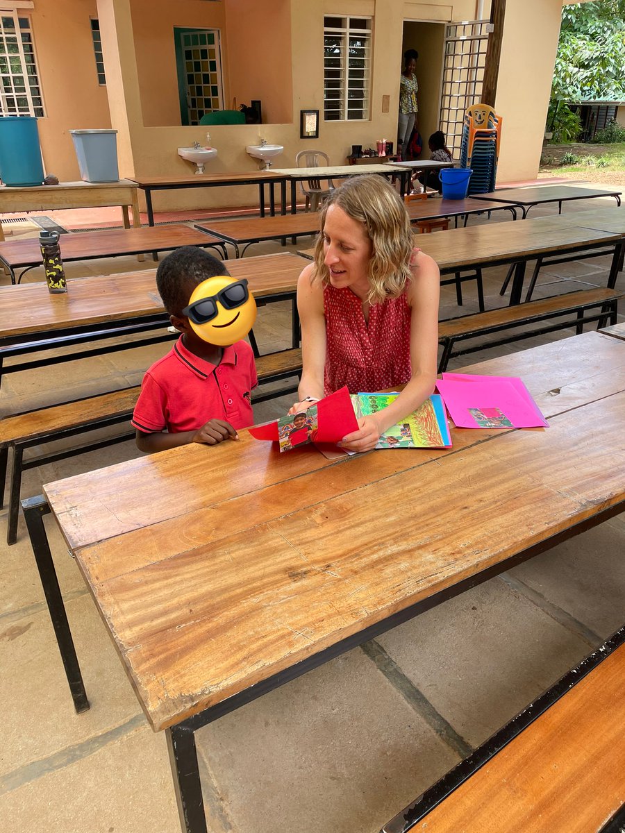 MissHKinder's tweet photo. Same Same But Different! Exploring what kindergarteners in Cary, NC and Kampala, Uganda have in common! Writing notes to each other just like Elliott and Kailash in the book. https://t.co/d5rK1XIYQQ