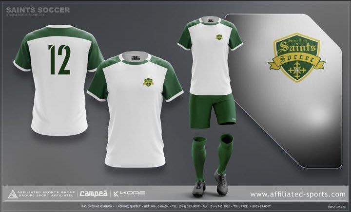 SpruceGroveSocc's tweet photo. New year, new season, one club, new uniform.
#sgsaintsFC

More info https://t.co/Q2MJAEeXmF https://t.co/rSDpbiGj0t