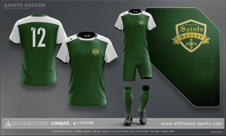 SpruceGroveSocc's tweet photo. New year, new season, one club, new uniform.
#sgsaintsFC

More info https://t.co/Q2MJAEeXmF https://t.co/rSDpbiGj0t