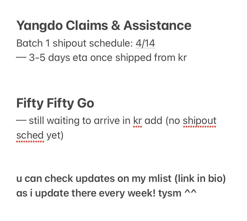 aymurjoy's tweet photo. ╰ #aujpdates ⟢ batch 1 yngdo claims & assistance
␥ isf notice will be sent this week. thank u! https://t.co/ZadrhxRBdv