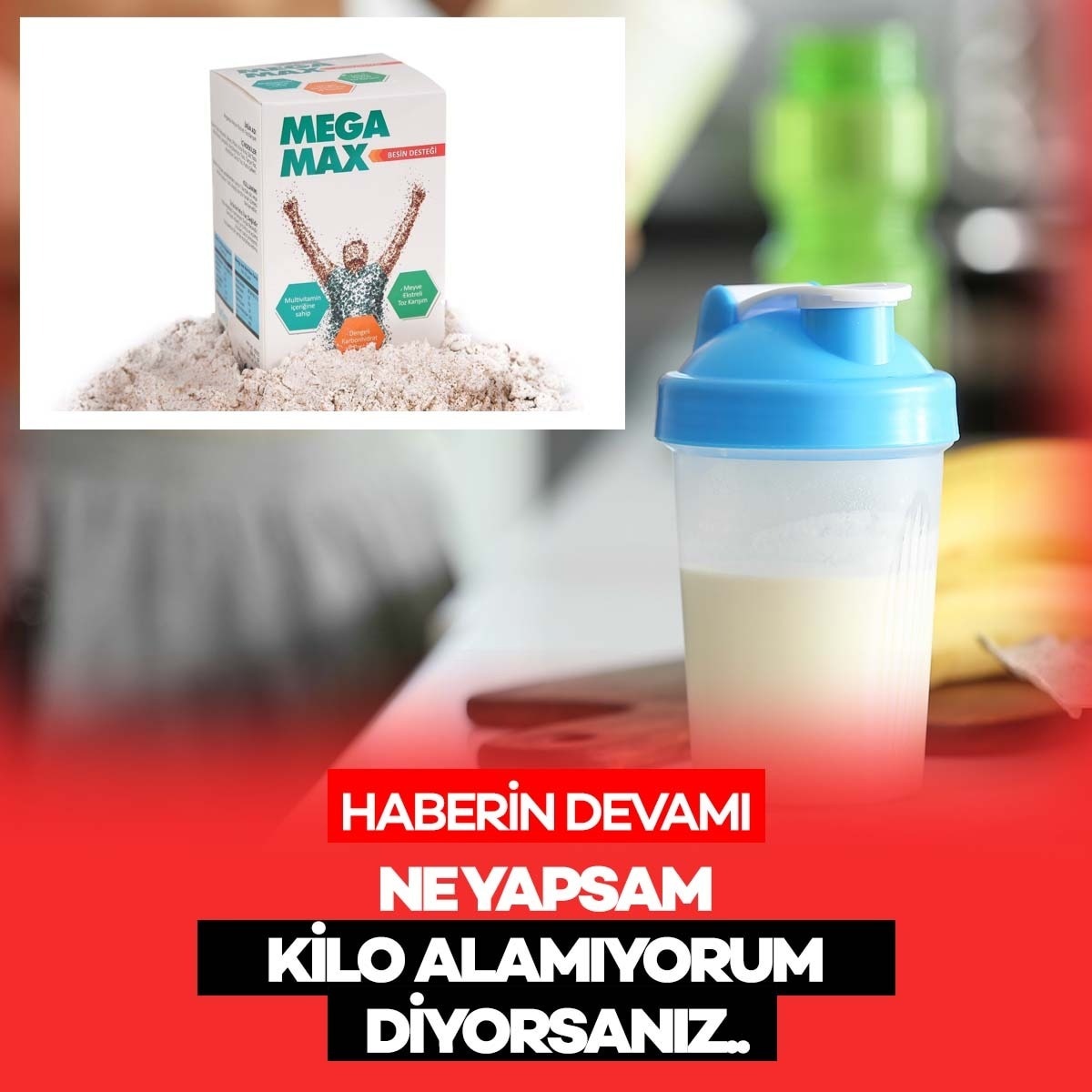 Ürünümüz multivitamin destekli kilo almaya yardımcı ve kas yapmaya yardımcıdır.İçeriği tamamen dogal ve vegandır . 
Sabah ve akşam düzenli kullanım ile ayda 5 ile 7 kilo almanıza yardımcı olur öğün yerine tüketilebilir. Çocuklarda iştah açıcı olarakta kullanılmaktadır .