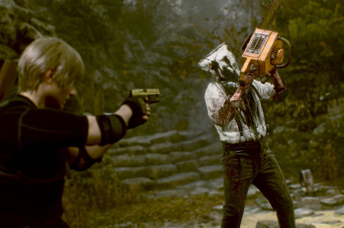 TheSphereHunter's tweet image. I heard If you kill Saddler with a golden egg on Professional difficulty, continue into New Game+ and then hang around Mendez’ house for long enough the Mad Chainsaw Man will appear. 😱