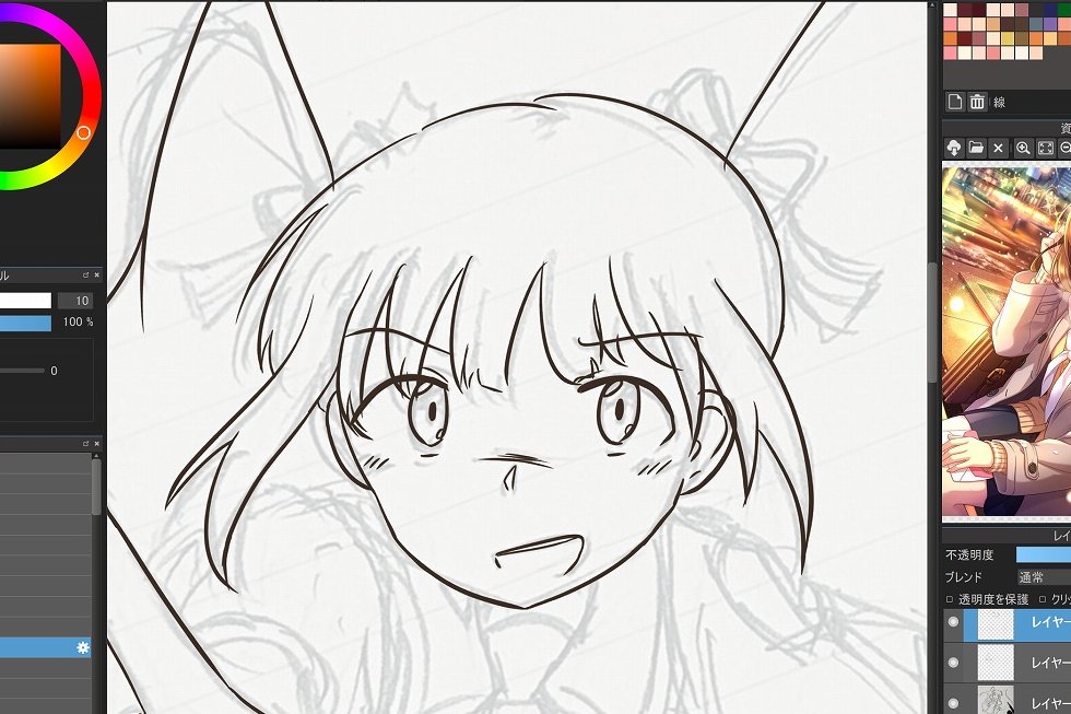 しかしまあデジでなぞってみればなぞるほど、どこか自分の絵っぽく感じないこのアナ半ドロ絵。謎 