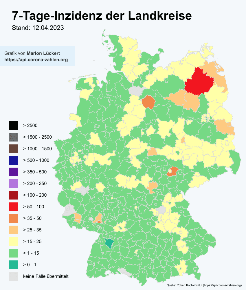 CoronaBot_DEU's tweet photo. 🇩🇪 #Corona Statistiken am 13.04.2023 🇩🇪

🦠 Aktiv Infiziert: 63.885
☠ Todesfälle: 171.597 (+186)
🏥 Genesen: +5.878

⚠ Neuinfektionen: +5.419
↗ 7 Tage R-Wert: 0,8

🪄 Inzidenz: 11,78 https://t.co/qfs2iMfFft