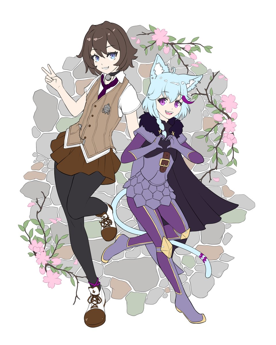 dracokiro's tweet photo. Flat color commission for @RobertofFrance of them and @Pawsworth in an outfit swap.

🍀💜All comms levels are OPEN --->💜 🍀https://t.co/dPC2irJe30

#RobartofFrance #Drawsworth #VGenComm #VGen #vtuberartist #femboy #femboyfriday https://t.co/BznmaorzSP