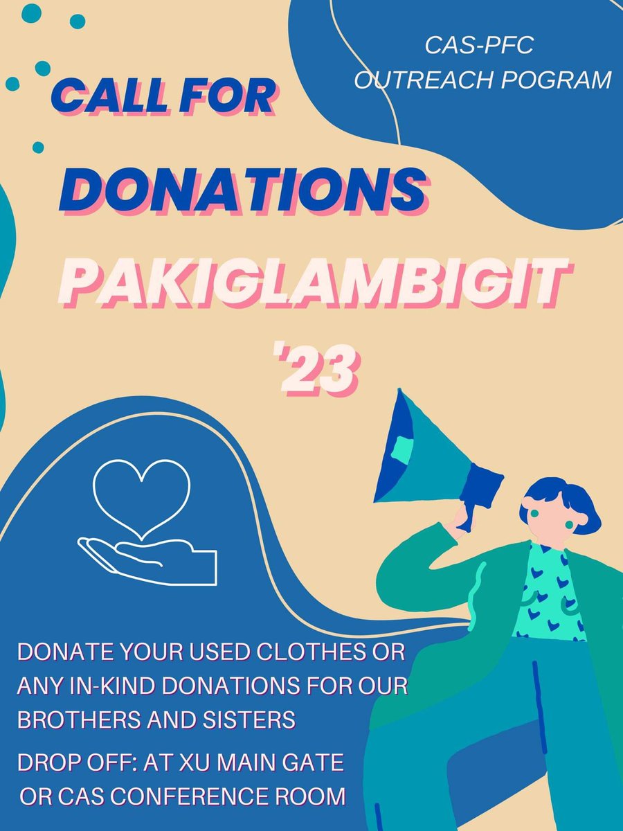 unitassateneo's tweet photo. 📣 𝐄𝐲𝐞𝐬 𝐡𝐞𝐫𝐞, 𝐤𝐚-𝐀𝐫𝐭𝐬𝐜𝐢𝐞𝐬!

📌 𝐂𝐀𝐋𝐋 𝐅𝐎𝐑 𝐃𝐎𝐍𝐀𝐓𝐈𝐎𝐍𝐒! 
(April 15, 2023 || 9:00 AM to 12:00 NN) https://t.co/NhGqgK0i5Q