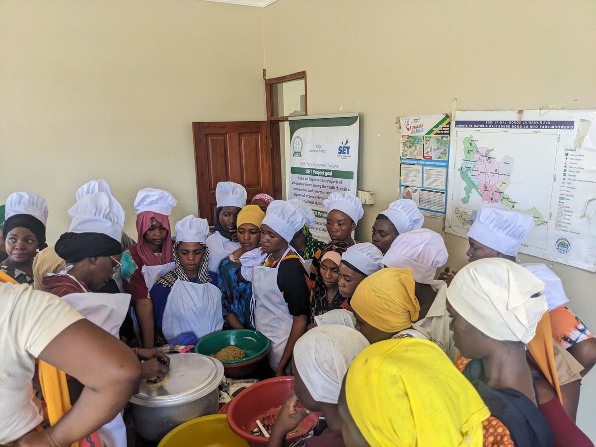 mviwamoro5's tweet image. Agro processing skills training continues at Msowelo village in Kilosa district. Another group of 50 young mother are capacitated on processing of flavored biscuits using pigeon peas.
#skillsforemployment #Entrepreneurship #agribusiness
