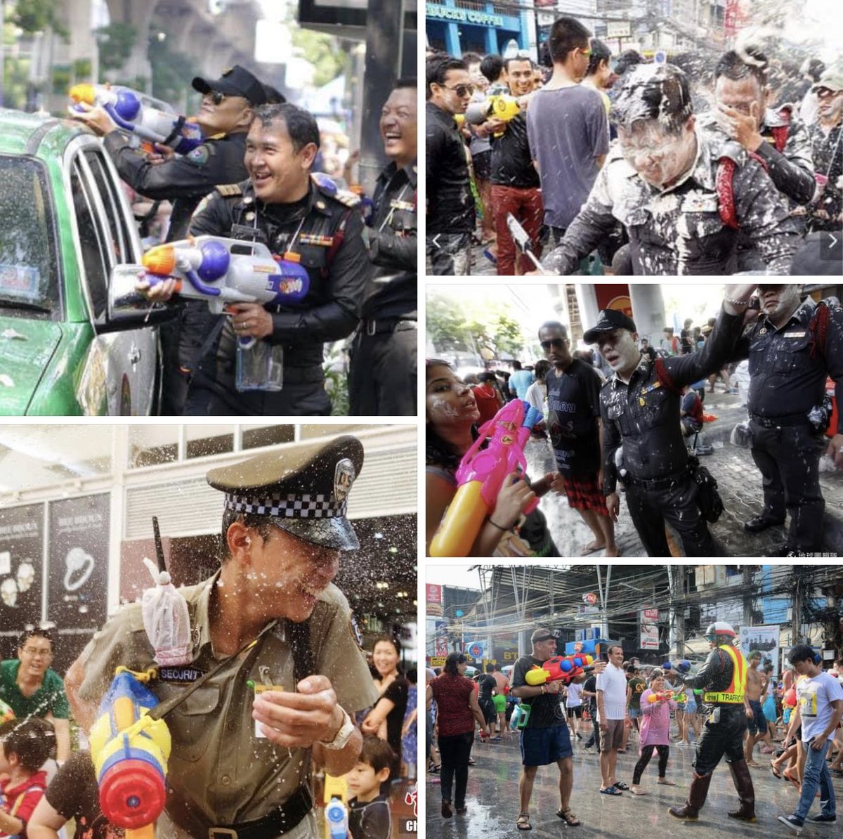 BravoEveryone's tweet photo. 泰國警察勁。。。腥梘剪刷係咪紙餅仁？ https://t.co/Eu47BAs98E