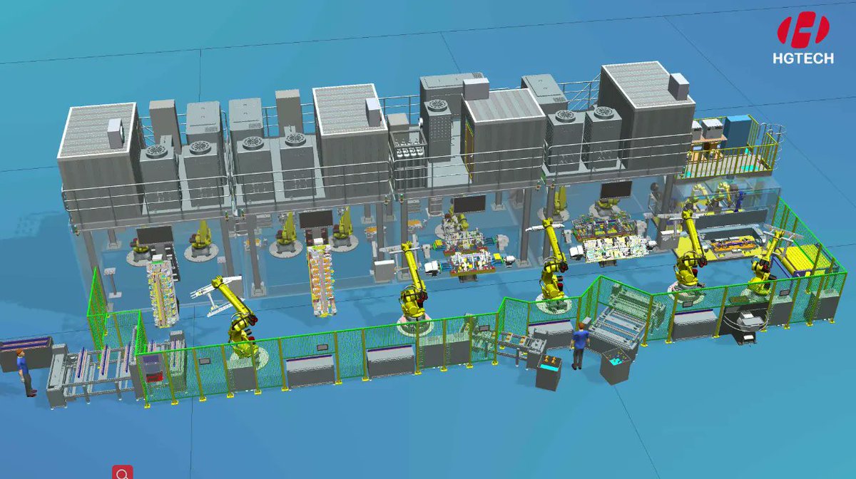 HGTECH_HGLaser's tweet photo. #HGTECH #Battery tray #laserwelding production line
◆Multi-station upstream and downstream automatic conveying
◆One machine with multiple techniques
◆Stable system，welding yield reaches more than 99%. https://t.co/r7nBIVgoEh