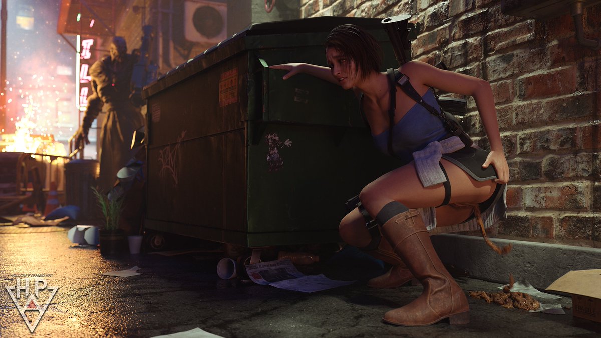 HollowPyramid's tweet photo. Not even Jill Valentine can outrun every pursuer. Sooner or later, Mother Nature always catches up and, like Nemesis, her timing can be just as unforgiving.

Back in action with Resident Evil and more on the way!

#scat #scatart https://t.co/1Gf61RPEs1