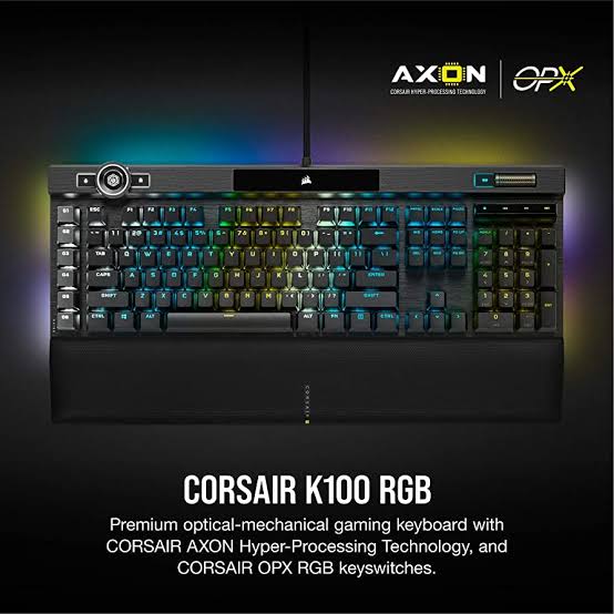 NotSirPun's tweet photo. Hmmmm... After my 7yo keyboard took a freak sip of Coffee! The @CORSAIR K100. Is it worth it (A$289)!? 🤔☕ https://t.co/wYS1Xka6FD