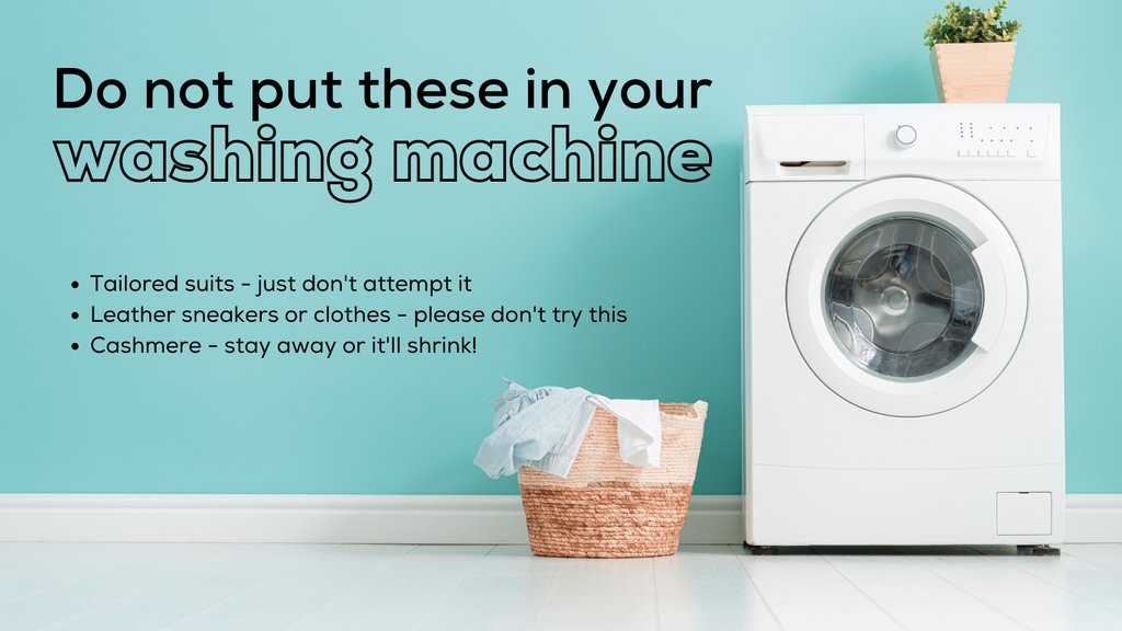 euronics_UK's tweet photo. Some things just aren't made to go in the washing machine! 🚫

Have you made any of these mistakes before? No judgment here...

#washingmachine #laundry #laundryfails https://t.co/Ug0tE4ODnA