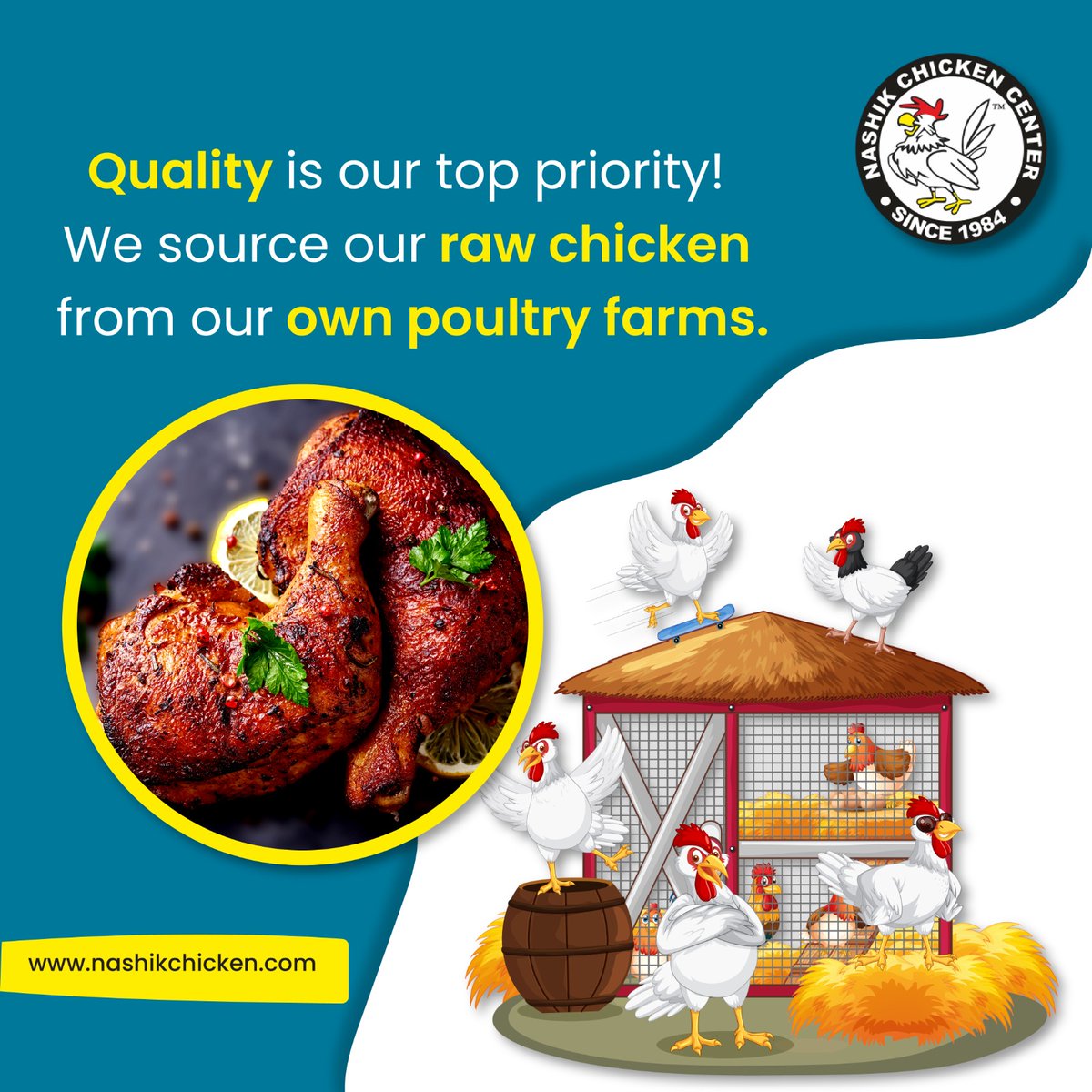 When it comes to your food, trust only the best. At Nashik Chicken Center, we ensure that our raw chicken is of the highest quality.   #NashikChickenCenter #QualityChicken #TrustedSuppliers #FreshnessGuaranteed #HealthyEating #NashikChicken