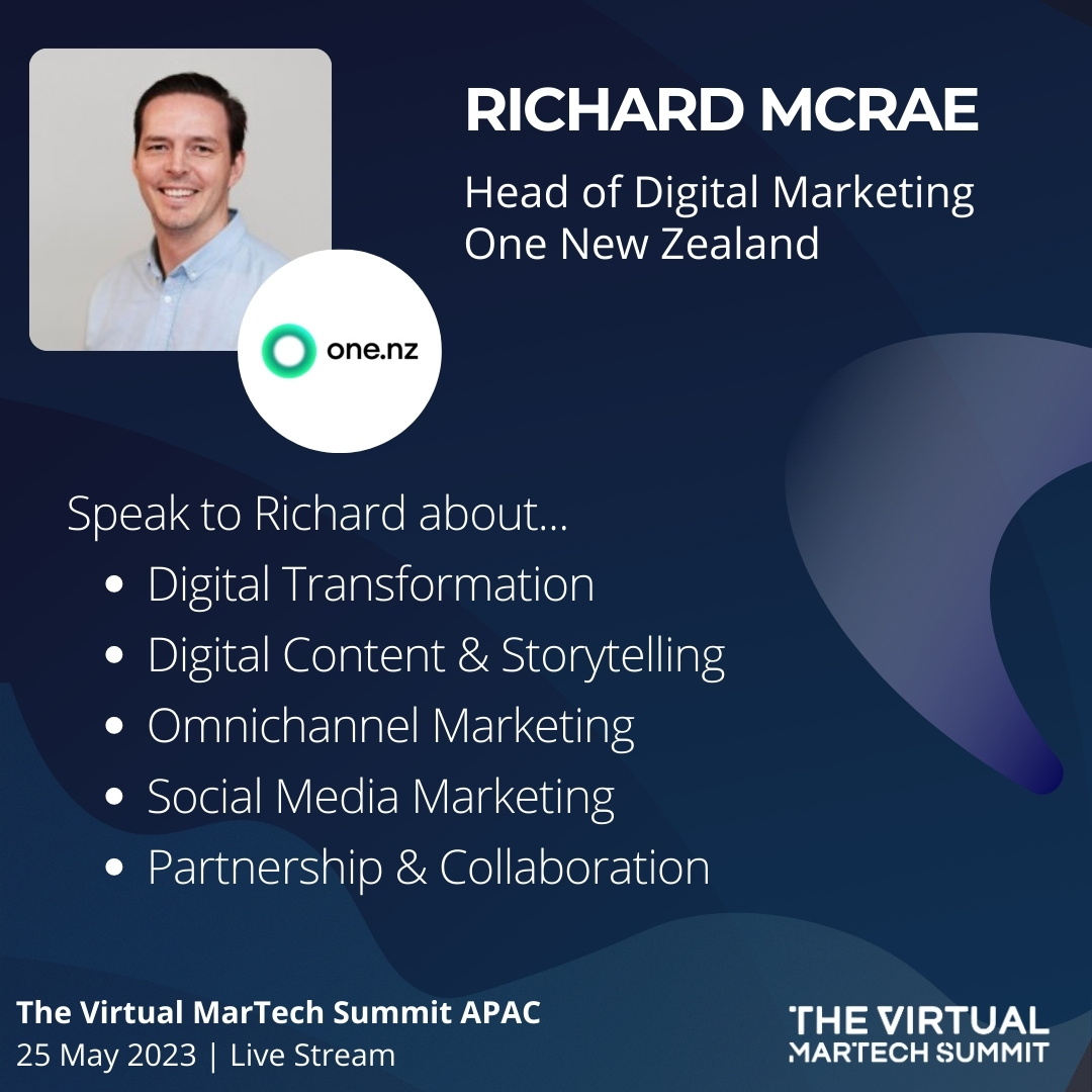 Martech_Summit's tweet photo. Welcome Mr Richard McRae from @vodafone who will be presenting at The Virtual MarTech Summit APAC on 25 May 2023!
Find out more at: https://t.co/lgJlKsVEev
๐ขGet an Early Registration Bonus with 3-Month Free On-Demand Pass!
#virtualmartech #themartechsummit #marketingstrategy https://t.co/f90nf1z9LW