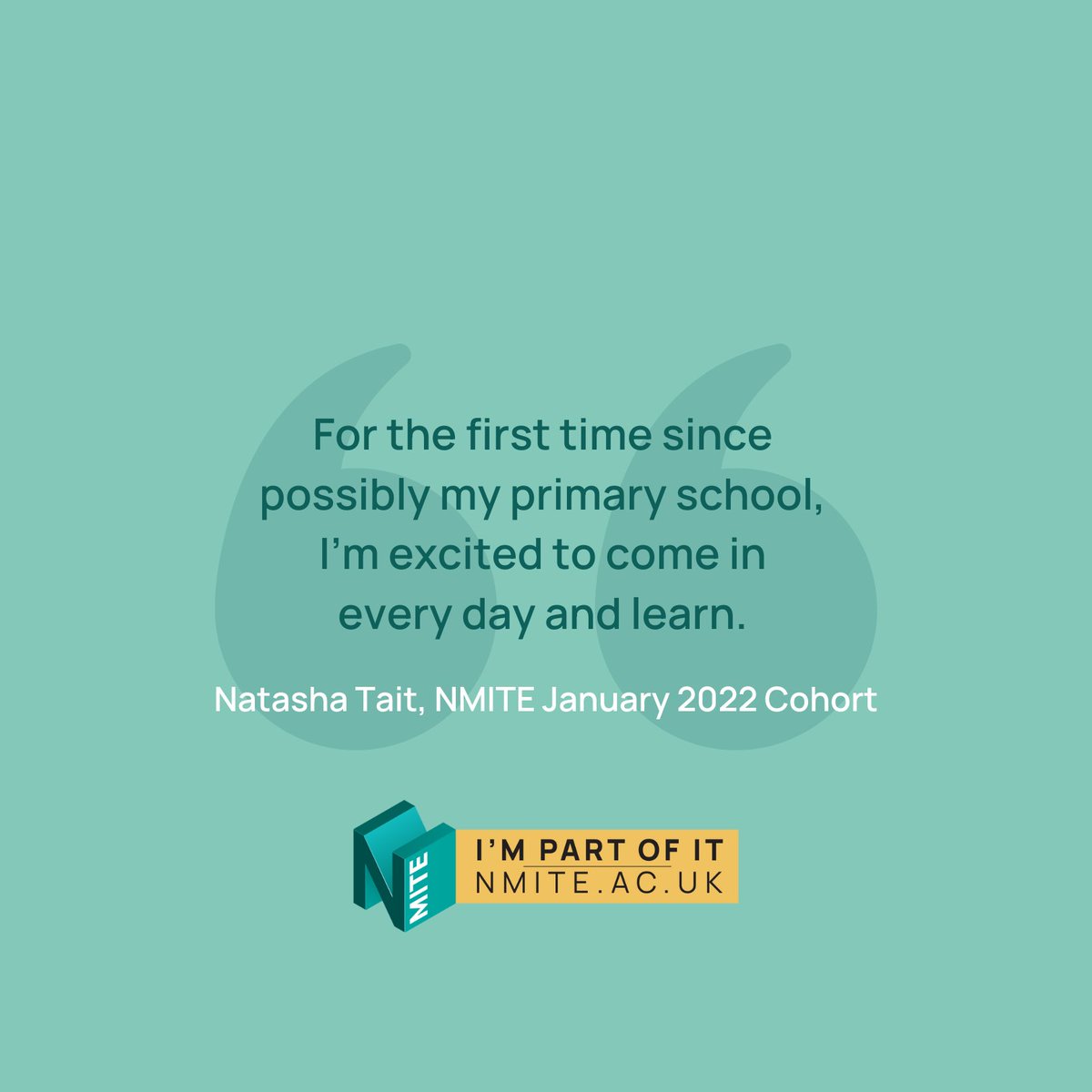 nmite_ac's tweet photo. "NMITE has exceeded my expectations, not only in their teaching but also in how active they are in seeking feedback from students and acting on that feedback - I feel confident that I’ll be more than work-ready when I graduate."
Thanks, Natasha 👏 😊
#Iampartofit #students https://t.co/tfS7Oijmr9