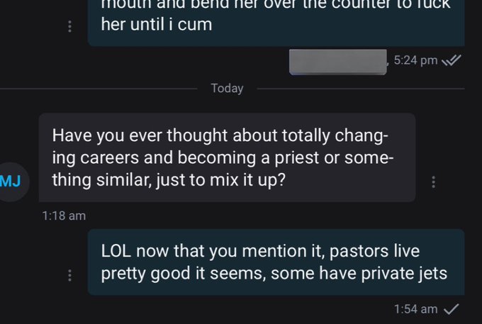 Good idea MJ, I might have to take you up on that, church of chase coming soon https://t.co/GqJYvKGv