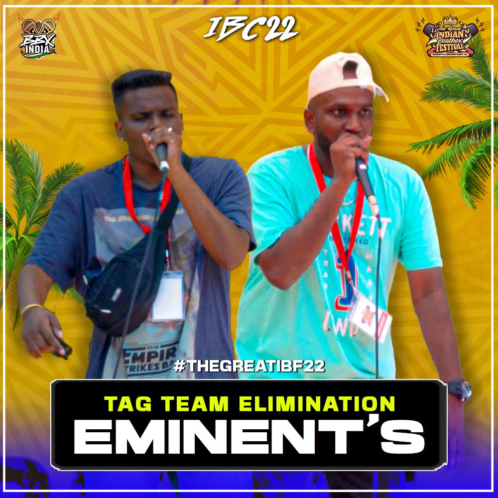 EMINENT'S | TAG TEAM Eliminations | Indian Beatbox Championship 2022 #IBC2022 #TheGreatIBF22

Watch the full video👇🏻 
youtu.be/UcLQI5NCpyM

#BeatboxIndia #WeSpeakMusic #Beatbox