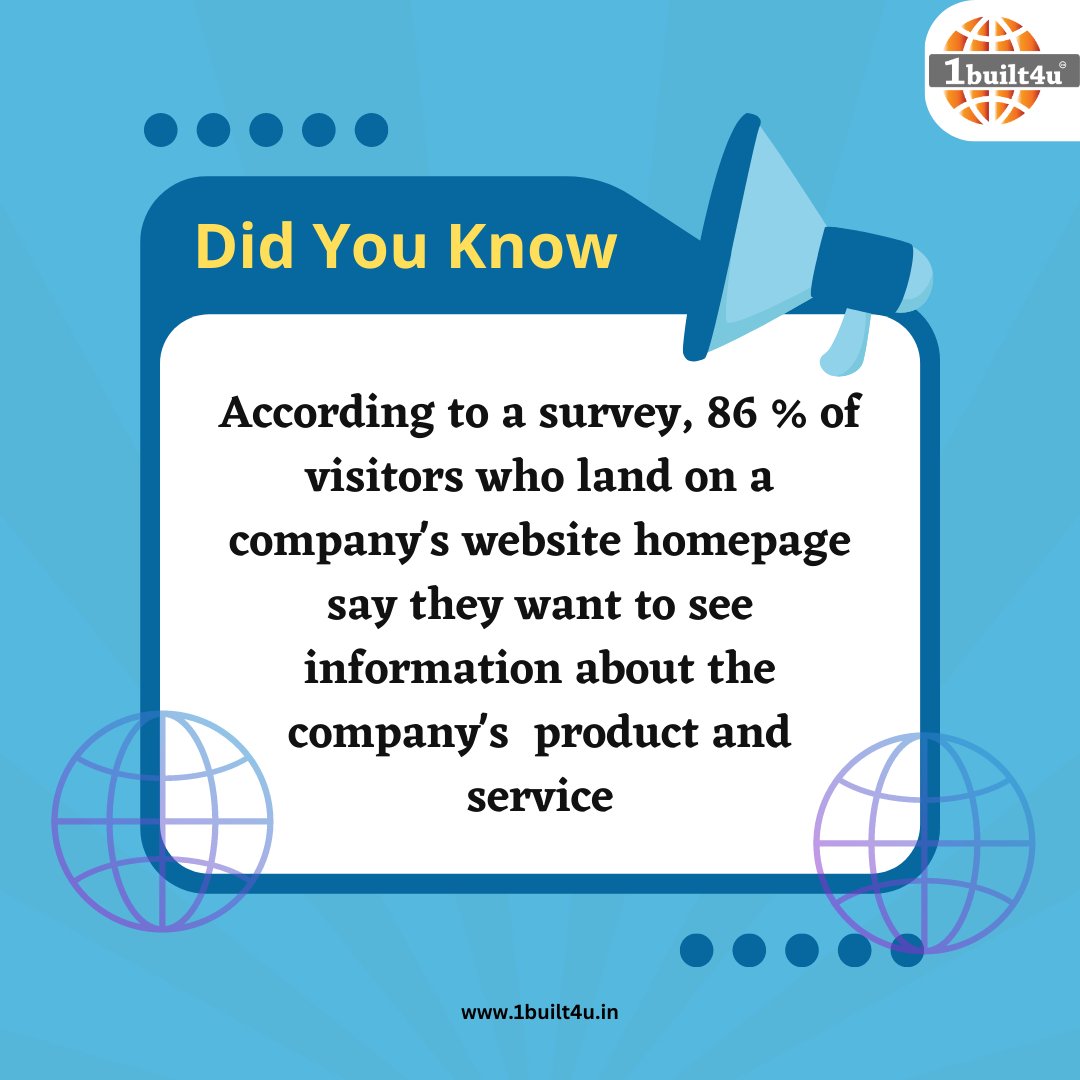 1built4u's tweet photo. Did You Know?
#1built4u
#FunFact
#WebsiteStats
#VisitorBehavior
#OnlineMarketing
#CustomerEngagement
#DigitalExperience
#OnlineSales https://t.co/lJd3ISTiqk