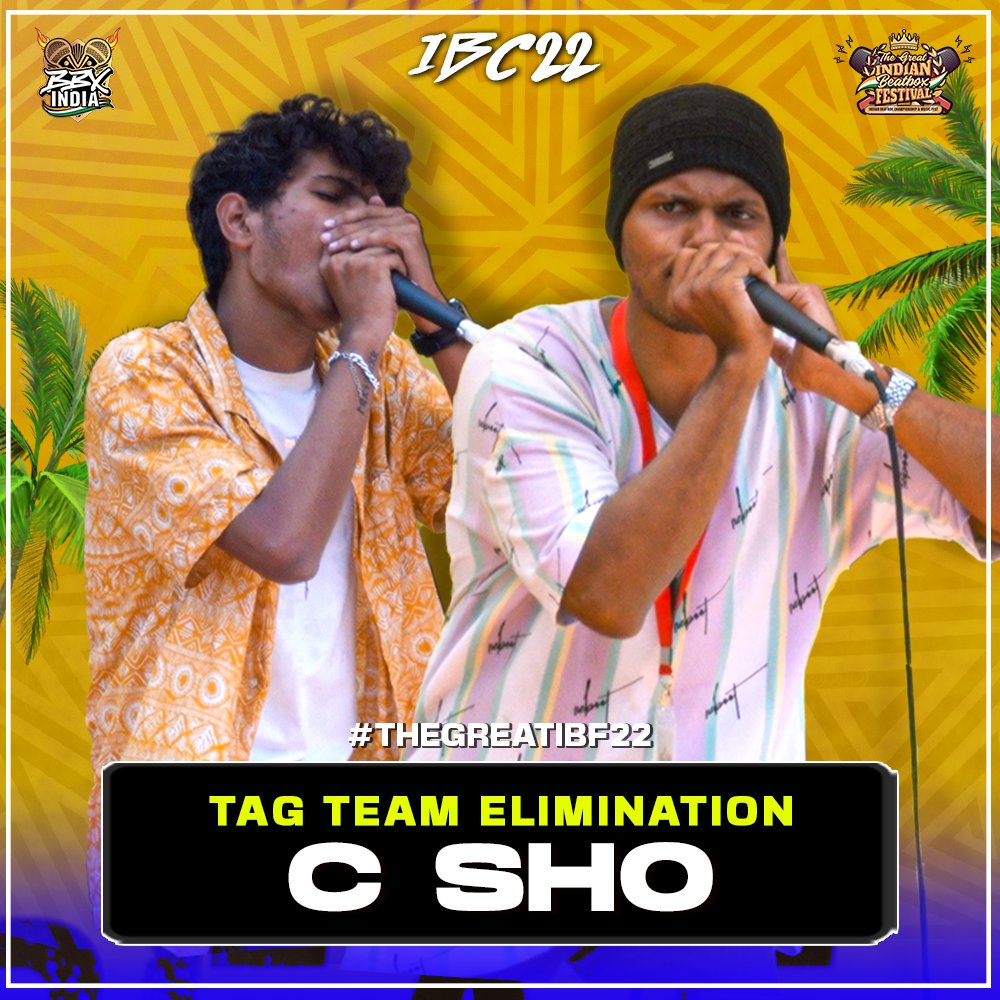 C SHO | TAG TEAM Eliminations | Indian Beatbox Championship 2022 #IBC2022 #TheGreatIBF22

Watch the full video👇🏻 
youtu.be/bls_y0mG93Q

#BeatboxIndia #WeSpeakMusic #Beatbox