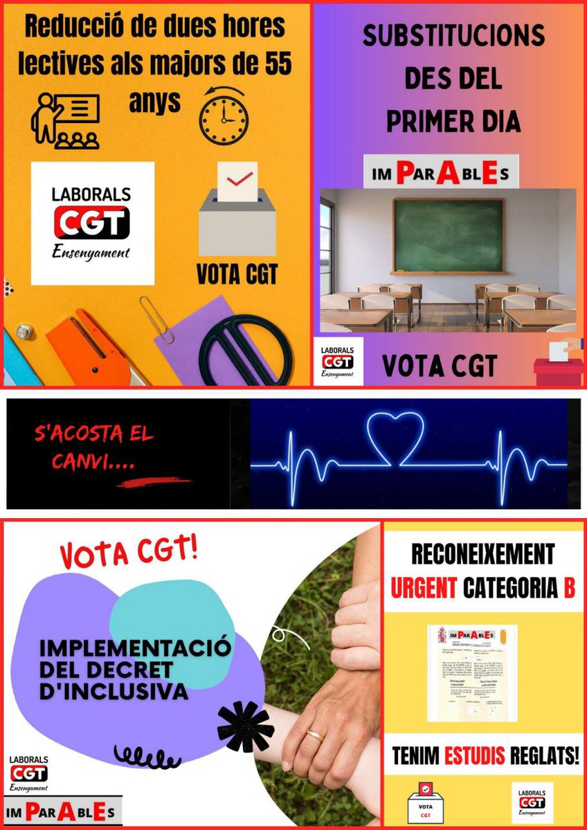 CgtLaborals's tweet photo. El 25 d'abril el teu vot és important
#EleccionsPASEducació
Entre totes, tot! ✊
Vota CGT 📩🗳️

#ImParAblEs #SomPAE #SomImprescindibles https://t.co/WMYlRDZRae