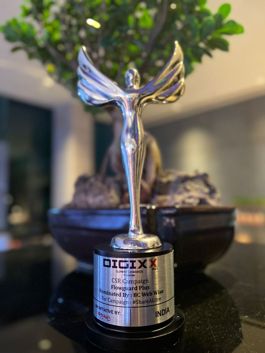 bcwebwise's tweet photo. Here's to yet another feather in our ever-growing cap!
Our FlowGuard Plus campaign for World Water Day #ShareALitre just won the Digixx award for best CSR campaign!
#ad #Digixx #FlowGuard #ShareALitre #BCWW #marketing #digitalmarketing #CSR https://t.co/n46xjTdcmd