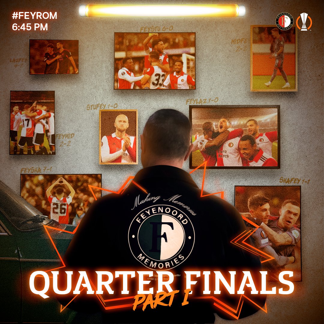 Feyenoord's tweet photo. The road continues.

#feyrom • #UEL