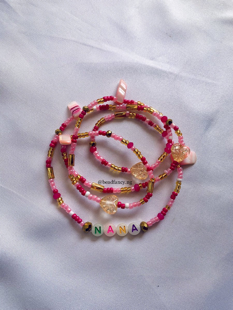 beadfancyng's tweet photo. 𝐈𝐓𝐄𝐌: Waist bead
𝐃𝐄𝐒𝐂𝐑𝐈𝐏𝐓𝐈𝐎𝐍:Sand bead, crystals and gemstone 
𝐒𝐈𝐙𝐄: 25 - 39 | 40 - 50
𝐏𝐑𝐈𝐂𝐄: 1,500 | 2,000 per strand 
(Glow in the dark alphabets cost 300 extra)
#waistbeads #abujawaistbead #waistbeadinabuja #Opay #gemstonewaistbead #fancytrybe https://t.co/fJ7f5nYcau