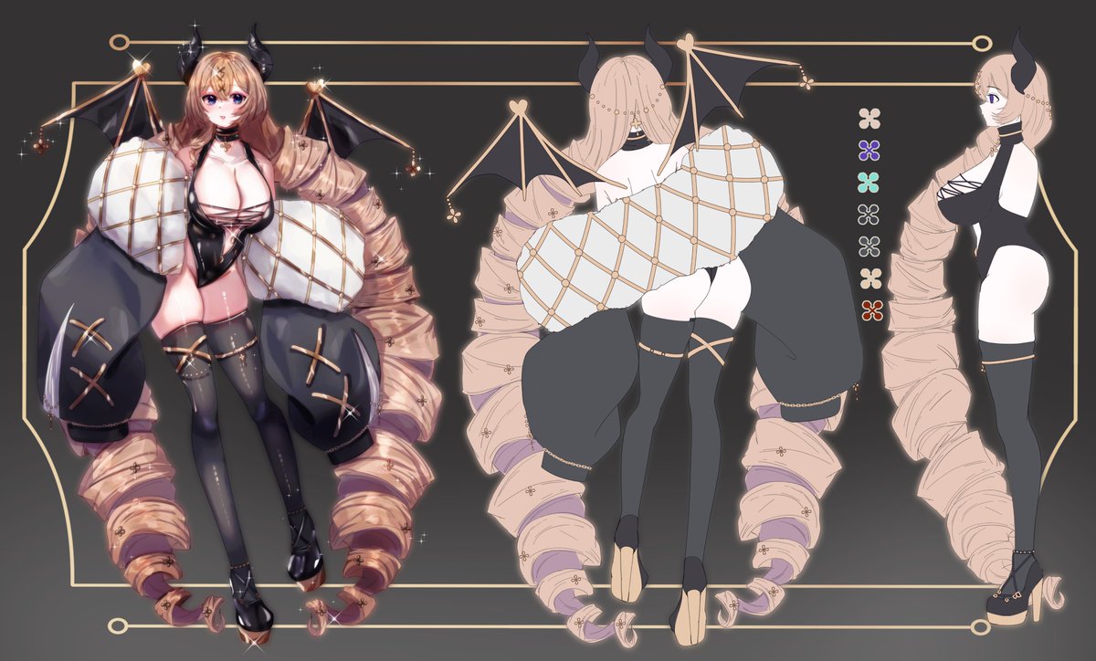Ka_0896's tweet image. My oc ;w;
When I was thinking to retreat of obey me fandom a new game was released and I did this ref sheet
A proper reference sheet of my oc
#ObeyMeNightbringer #obeymemc #obmプラス #obeymeoc