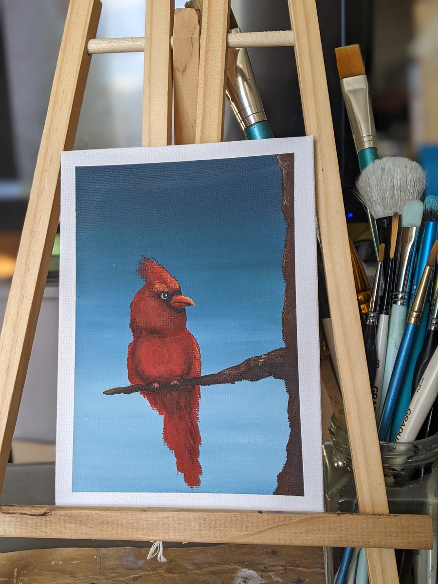 TheCharismaCafe's tweet photo. Morning all 🌈☕ 

🐦 Today's painting symbolises adventure and freedom 👩🏾‍🎨🎨

Wishing you all a wonderful day! 🥰 https://t.co/CTIlEi2UyY