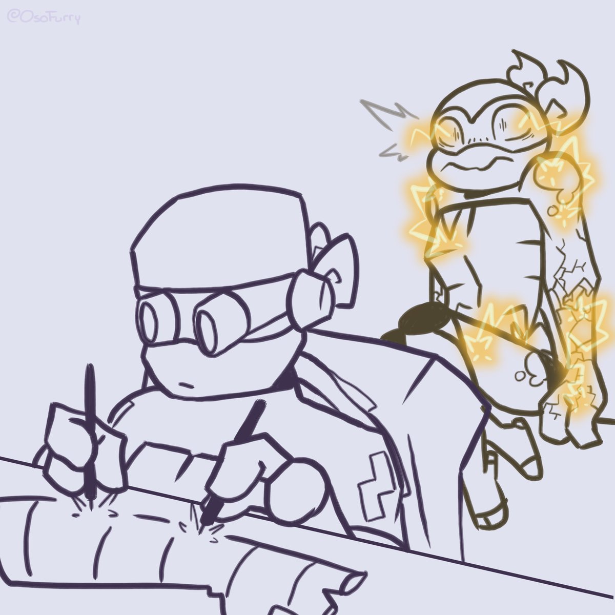 OsoFurry's tweet photo. We have many Leo or Donnie evil versions, what if we bring an evil Mikey this time? 🫣

Part 1/??

#SaveRiseofTMNT #SaveRiseoftheTMNT #UnpauseRiseoftheTMNT #UnpauseROTTMNT #SaveROTTMNT #RiseoftheTMNT #RiseoftheTMNTmovie #ROTTMNT #RiseSeason3 https://t.co/RAO2dkJpRU