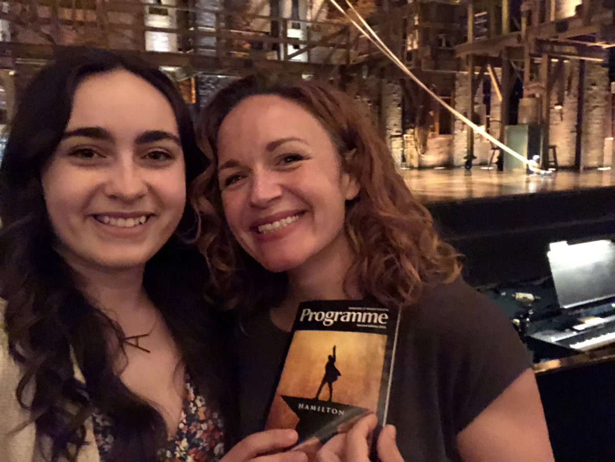Tara_Dunphy's tweet image. I already won the jackpot having this amazing daughter but we also won the @HamiltonMusical lottery &amp;amp; it was a dream come true. Becky at @Mirvish box office made this the greatest day &amp;amp; the #andpeggytour was the best we’ve seen yet. Thank you @lucky_seat #hamlottery #secondrow