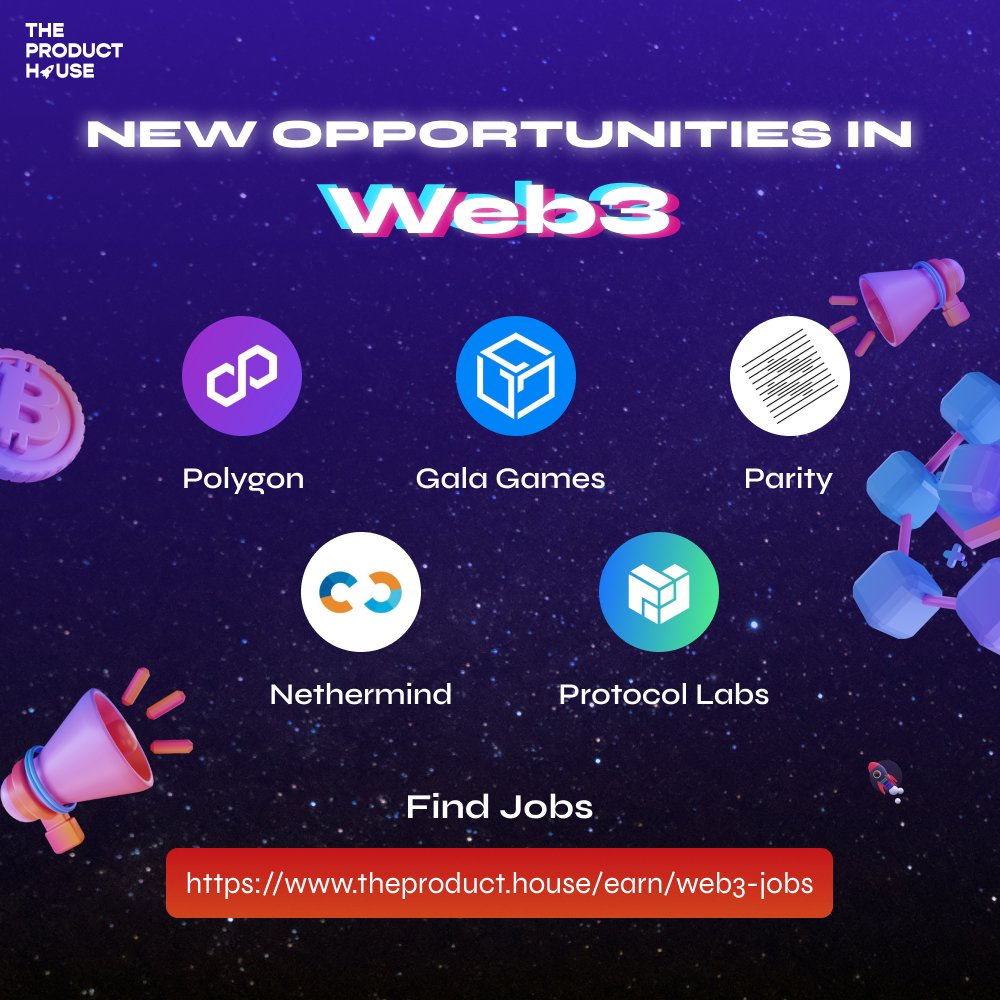 The Product House 🚀 on Twitter "new opportunities in web3 ⚡ RT this