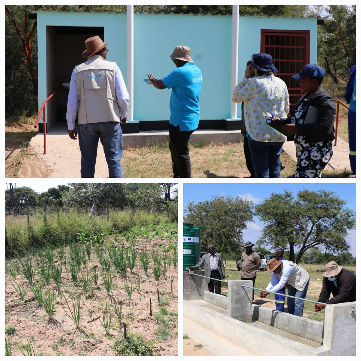 With💧access , we also improved sanitation facilities, group hand washing & school gardening #ForEveryChild in Silima Pry School, Mangwe District of MatSouth Prov 🇿🇼. #ERVHIZ project @MoLAFWRD_Zim @MoPSEZW @UNICEFZIMBABWE @faosfsafrica @GoalZimbabwe @nutriactionzim, & @euinzim