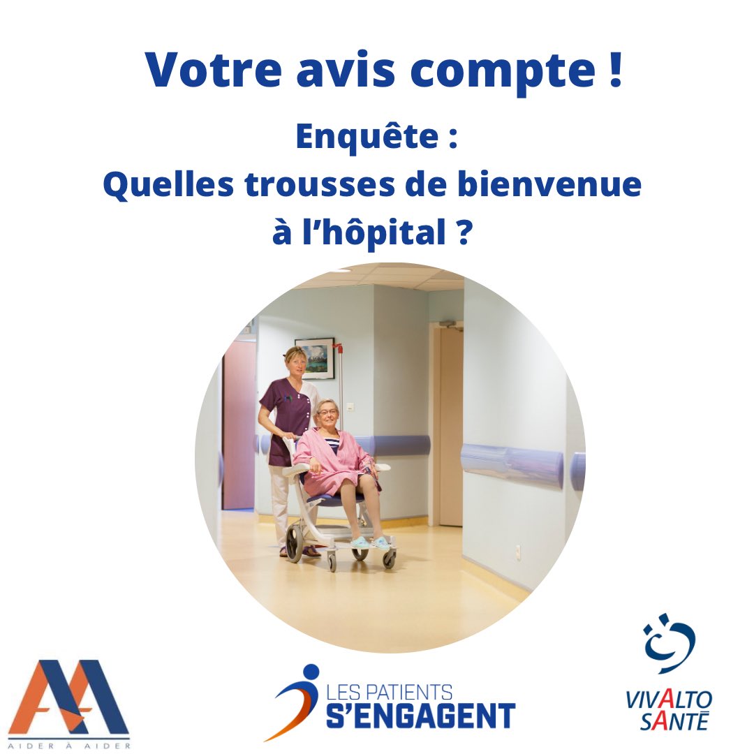 🏥[Votre avis compte ! ]🏥
Participer à une enquête sur l’usage des trousses de bienvenue destinées aux patients qui séjournent dans un établissement de santé 🧴🪒🪥
🙏🏻 de remplir le court questionnaire en lien ci-dessous 👇
lnkd.in/gSTStWqp 
#hôpital #troussedetoilette