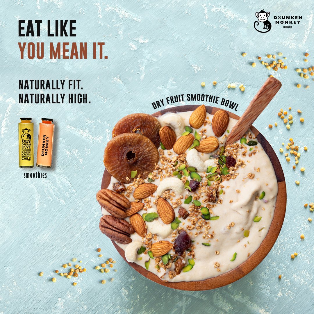 dmnaturallyhigh's tweet photo. Eat like you mean it.
Naturally fit. Naturally high.
Stay Naturally High!
#drunkenmonkey #naturallyhigh #smoothie #smoothiebowls #hygiene #fruits #veggies #junk #healthy #health #healthylifestyle #naturalingredients #maketherightchoice #smoothielove #dryfruitsmoothiebowl https://t.co/FTuIv70Drd
