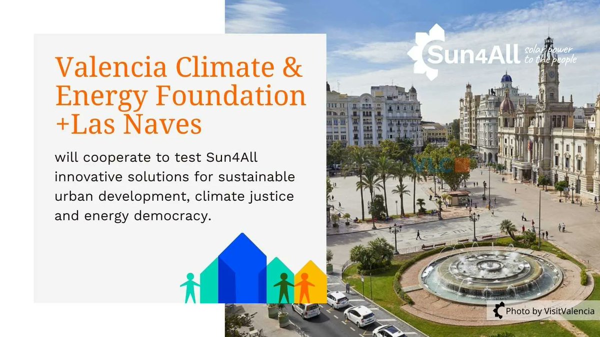 @vlcclimaenergia and @LasNavesINN 🇪🇸 cooperate to drive and implement the city climate change strategy in its different aspects, including #energytransition. An inspiring member for #Sun4All Community of Practice! #ClimateJustice #energydemocracy