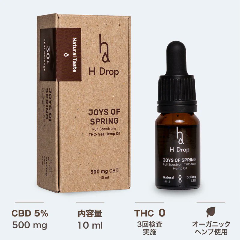 Anyajapan's tweet photo. 5% 濃度 CBDオイル「Joys of Spring」

5％ 濃度 CBDオイルにはオーガニックヘンプシードオイルに含まれる、必須脂肪酸のオメガ3とオメガ6が豊富に含まれています！

CBDオイルを初めての方、女性の方におすすめ！

#CBDオイル #健康 #美容 #脂肪酸 #オメガ3 #エイチドロップ
 https://t.co/rIbBu17RKW https://t.co/FgMdeKEgvn