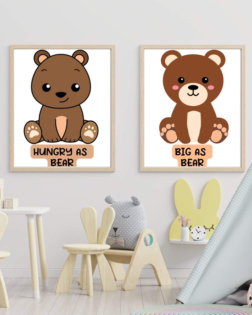 Cute Bear Printable Wall Art at ailunadesigns.gumroad.com

#gumroad #ailunadesigns #printablewallart #cuteanimalprint