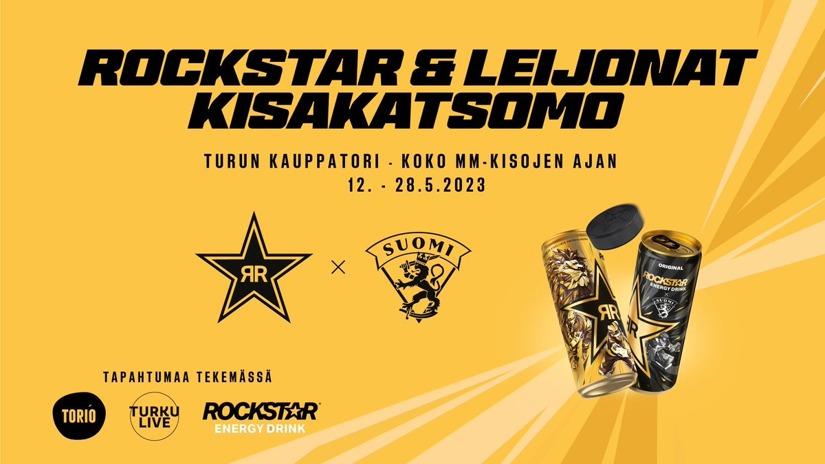 MM-kisahuumaa Turun torilla!

Turku Live ja Torio tuovat jääkiekon MM-kisakatsomon Turun keskustaan yhdessä Leijonien virallisen energiajuomakumppani Rockstarin kanssa.

👉hc.tps.fi/uutiset/mm-kis…